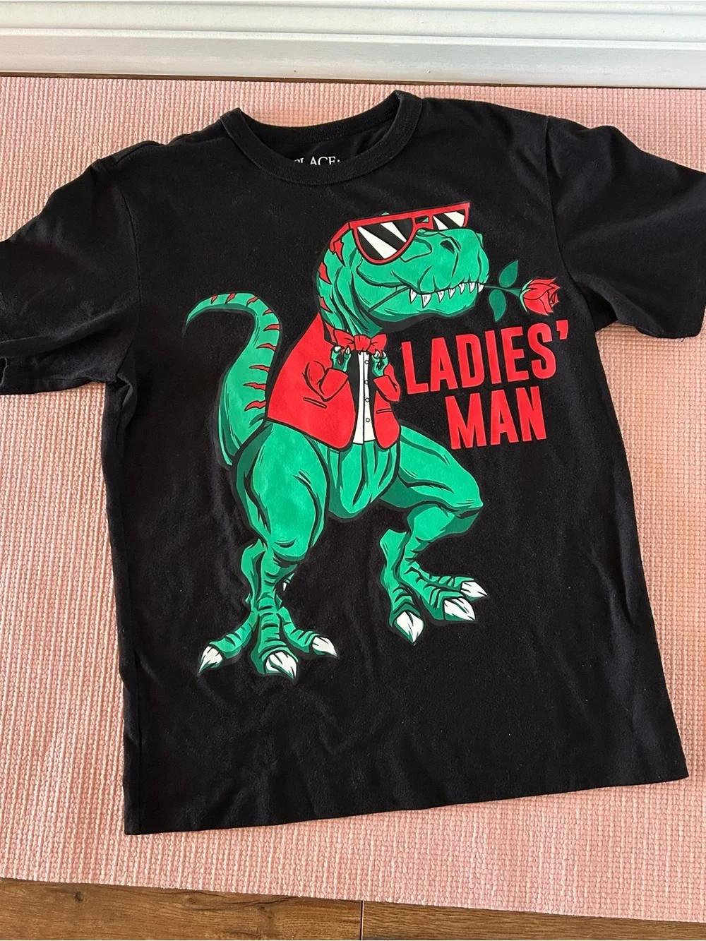 Kids 'Ladies Man' Dinosaur Graphic Tee along with kits